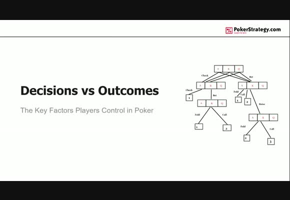 Decisions vs. Outcomes In Poker